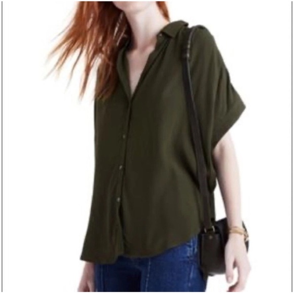 MADEWELL Central Drapey Shirt Size S - Picture 1 of 11